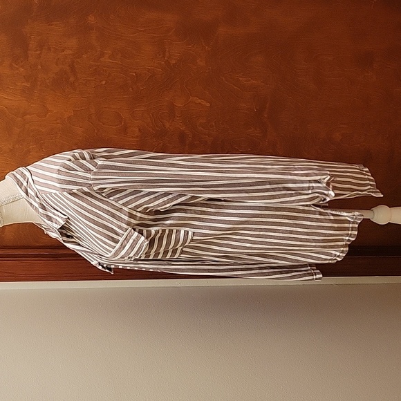 Free People Beach | Crossroads Striped Tunic Dress Cotton Blend - size XS - Picture 5 of 10